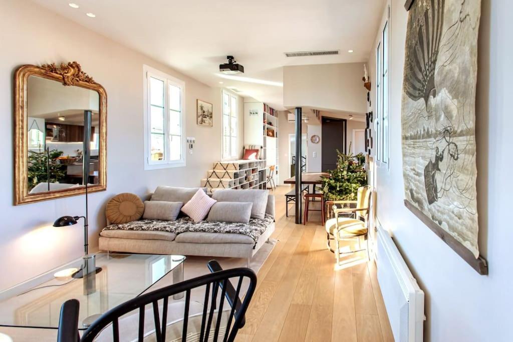 #9 Opera'S Duplex Panoramic Sea View Terrace & Ac 1Min To Beach Nice Eksteriør billede