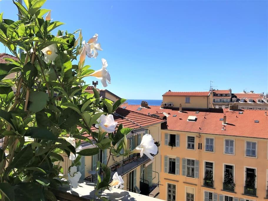 #9 Opera'S Duplex Panoramic Sea View Terrace & Ac 1Min To Beach Nice Eksteriør billede