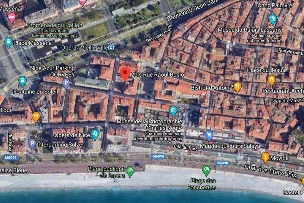 #9 Opera'S Duplex Panoramic Sea View Terrace & Ac 1Min To Beach Nice Eksteriør billede