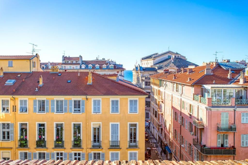 #9 Opera'S Duplex Panoramic Sea View Terrace & Ac 1Min To Beach Nice Eksteriør billede