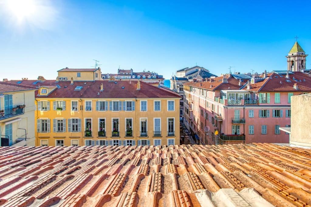 #9 Opera'S Duplex Panoramic Sea View Terrace & Ac 1Min To Beach Nice Eksteriør billede