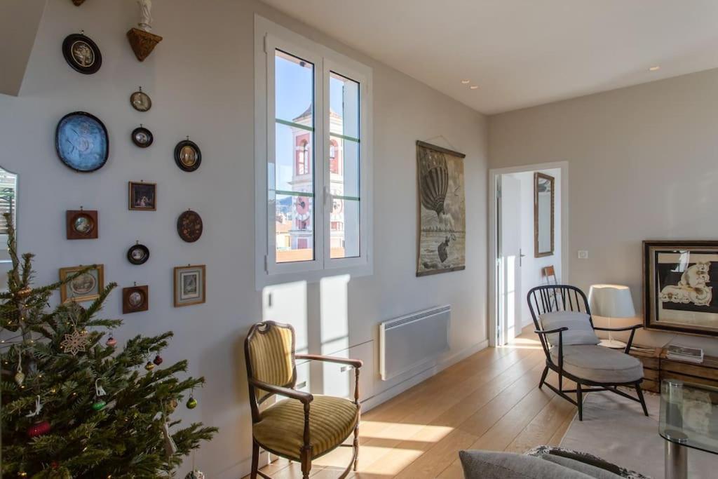 #9 Opera'S Duplex Panoramic Sea View Terrace & Ac 1Min To Beach Nice Eksteriør billede